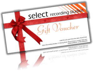 Singer Recording Gift Voucher
